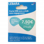 Carte SIM Prépayée Lebara 7,5€ de Crédit Inclus
