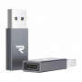 Câble Adaptateur USB / USB-C RAMPOW RCA4 Gris - Pack de 2