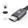 Câble USB / Micro Nylon Tressé RAMPOW RAA11 Bleu - 3m