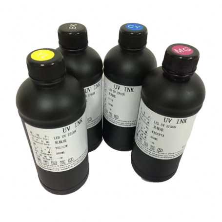Encre Epson pour imprimante UV 4x500ml - couleurs K/C/M/Y