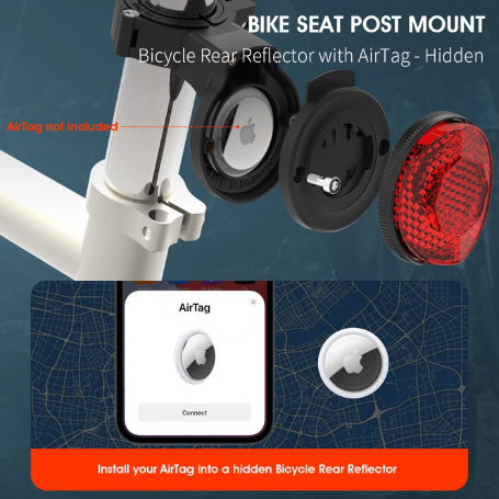 Support de vélo Airtag compatible avec Apple AirTag support de