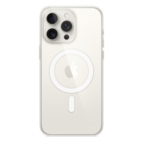 Coque en Silicone avec MagSafe iPhone 15 Pro Transparente (Apple)