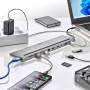 Adaptateur USB - C Multiports 12 En 1 - Gris - NGS