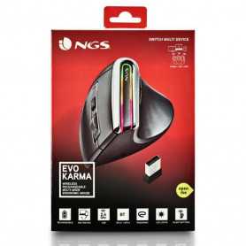 Souris Ergonomique Filaire NGS Moth Gold USB/Type C Avec Boutons Silencieux  - Dorée