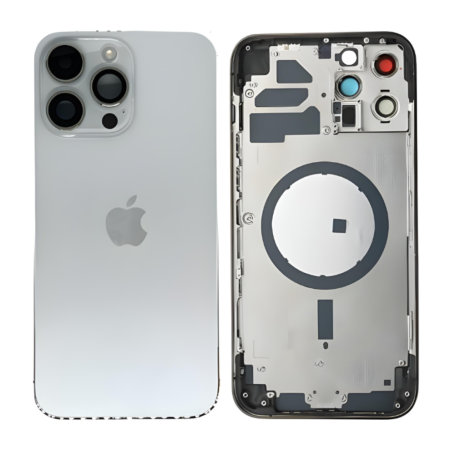 Châssis Vide iPhone 14 Pro Max Argent (Origine Demonté) - Grade A
