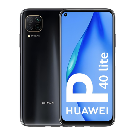 Huawei P40 lite 4G 128 Go Noir- Grade A - avec Boîte et Accessoires et sans Google play service