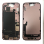 Chassis Arrière iPhone 15 sans Vitre Arrière avec Batterie Rose (Origine Demonté) Grade A