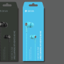 Écouteurs Filaires avec télécommande et micro  Jack 3.5mm Devia EM018 - Bleu