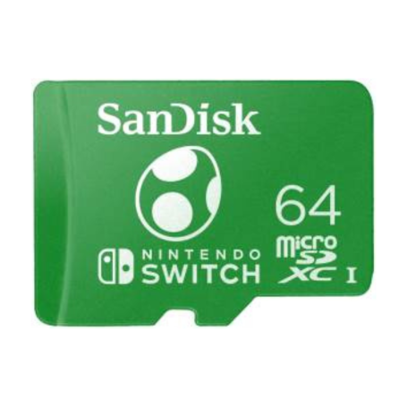 Carte Mémoire Switch Micro SDXC SanDisk 64 Go pour Nintendo Switch Yoshi