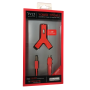 Kit Chargeur allume-cigare USB*2 + Cable Lighting TYLT 2.1A MFi - Rouge