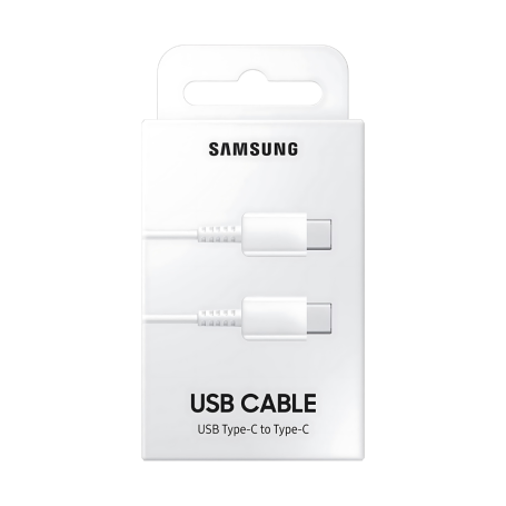 Câble Type-C / Type-C Samsung EP-DA705BWEGWW - 1M - Blanc - Retail Box (Origine)
