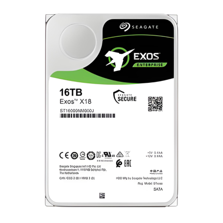Disque dur Seagate EXOS X18 - 3.5" 7200RPM - 16 To - SATA