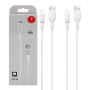 Câble X118 USB / Micro USB 1M - 2.4A - 2pcs - Blanc